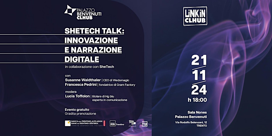 “SheTech Talk | Innovazione e narrazione digitale”